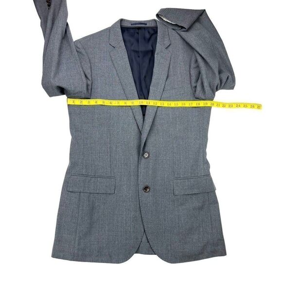 J. CREW Ludlow Traveler Men's Tollegno 1900 Wool Blazer Gray Size 40L Jacket - Picture 6 of 14